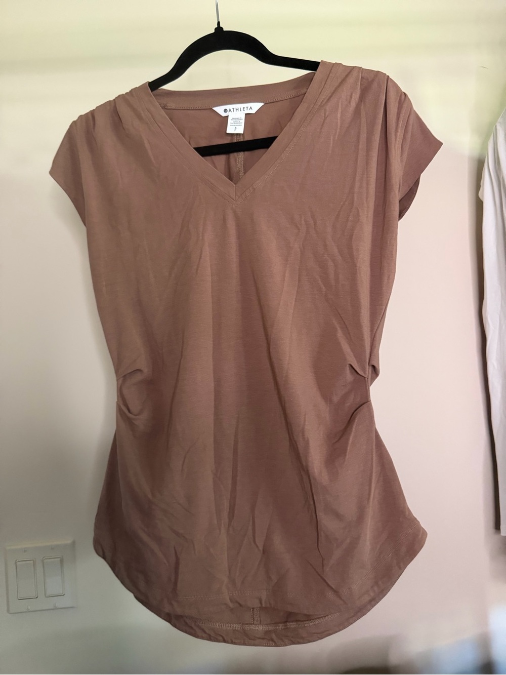 Athleta brown V-Neck Short Sleeve Tee #21
